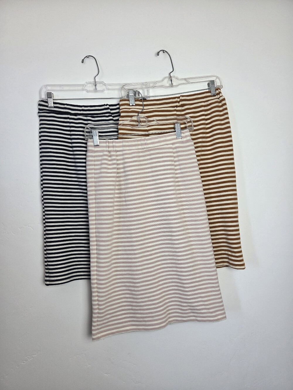 Bundle Of Three Pencil Skirts Mikarose Striped Twee Preppy School Teacher Small